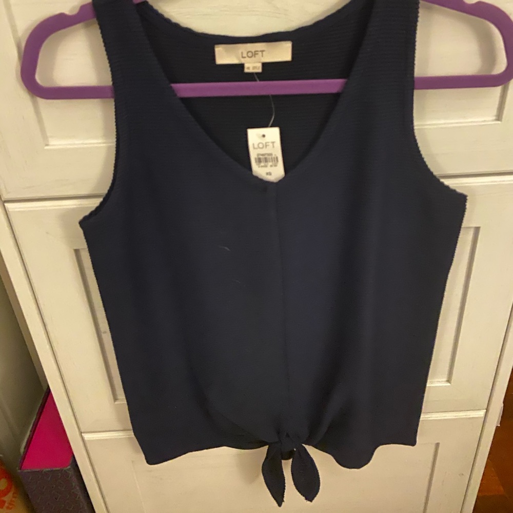NWT Navy blue LOFT tank